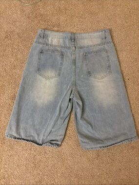 Baggy Light Blue Denim Men’s Shorts